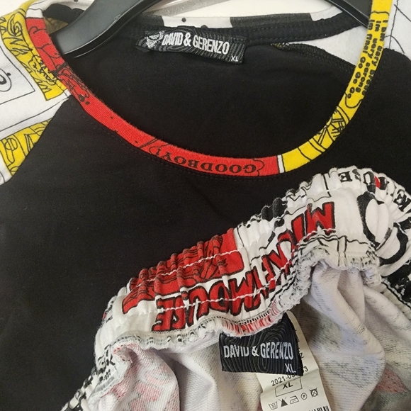 David & Gerenzo Mickey Mouse Short Shirt Set - Picture 4 of 7